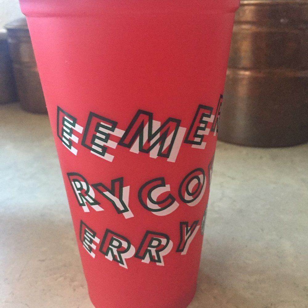 Merry Coffee Plastic Travel Cup